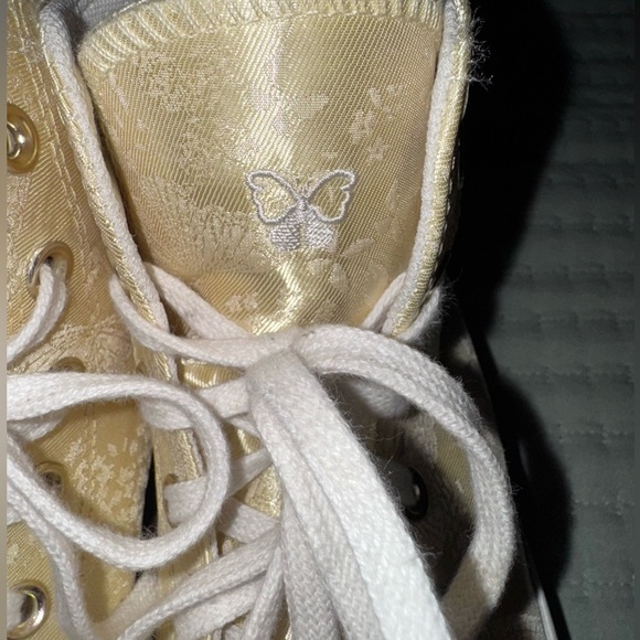 Converse Chuck Taylor All Star Lift Converse Platform Golden Butterfly Sz 9 VGUC - Picture 6 of 16